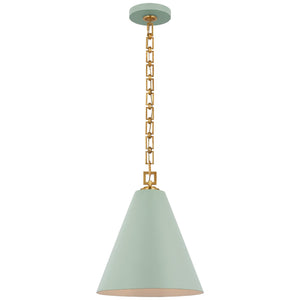 Visual Comfort Signature - JN 5321PLB/G - LED Pendant - Theo - Pale Blue and Gild