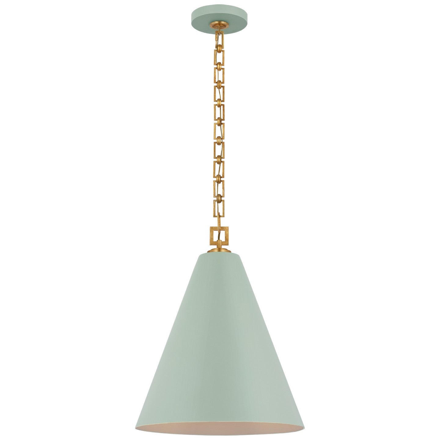 Visual Comfort Signature - JN 5322PLB/G - LED Pendant - Theo - Pale Blue and Gild