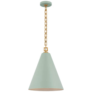 Visual Comfort Signature - JN 5322PLB/G - LED Pendant - Theo - Pale Blue and Gild