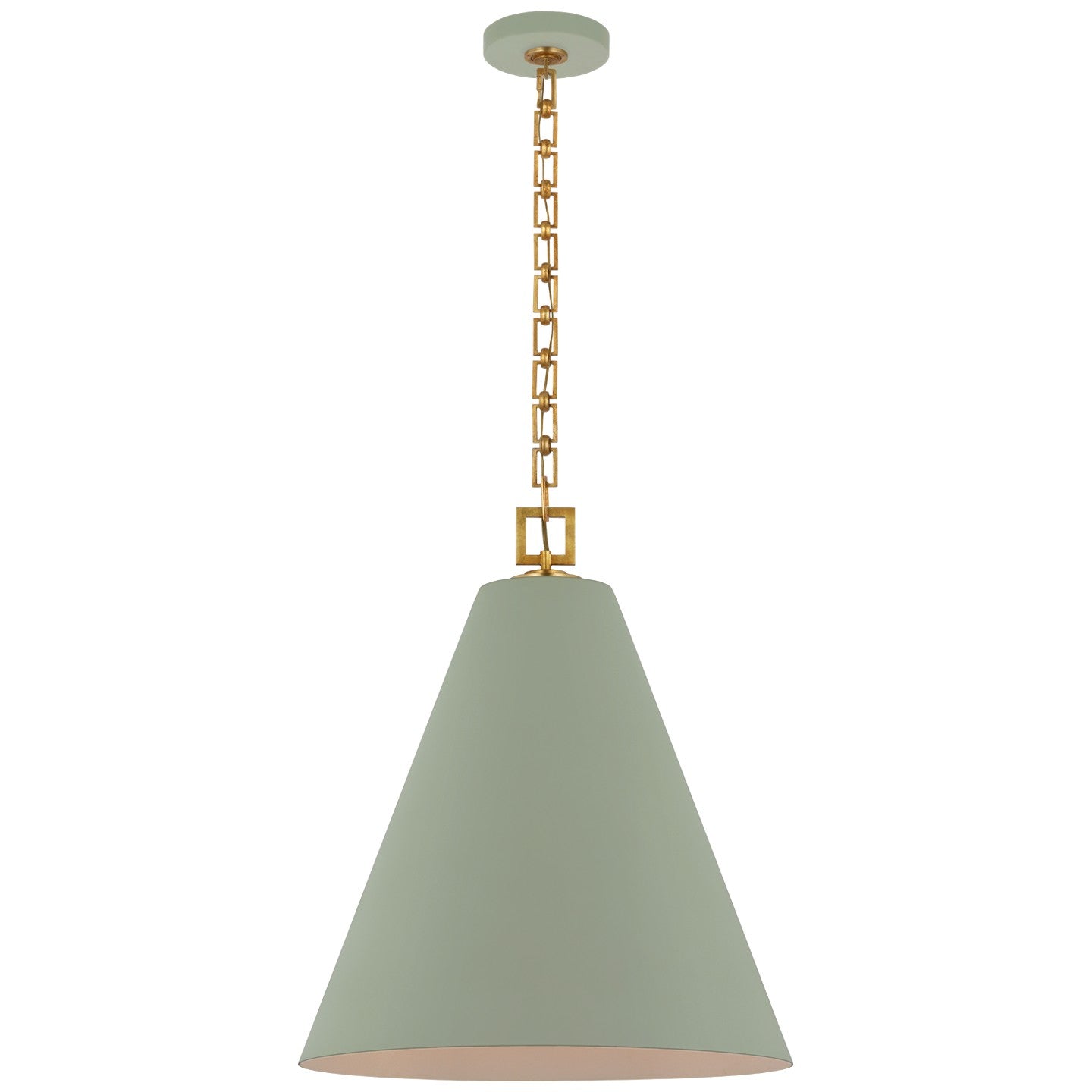 Visual Comfort Signature - JN 5323CEL/G - LED Pendant - Theo - Celadon and Gild