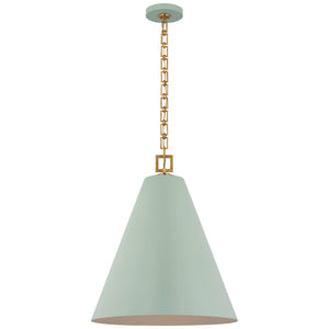 Visual Comfort Signature - JN 5323PLB/G - LED Pendant - Theo - Pale Blue and Gild