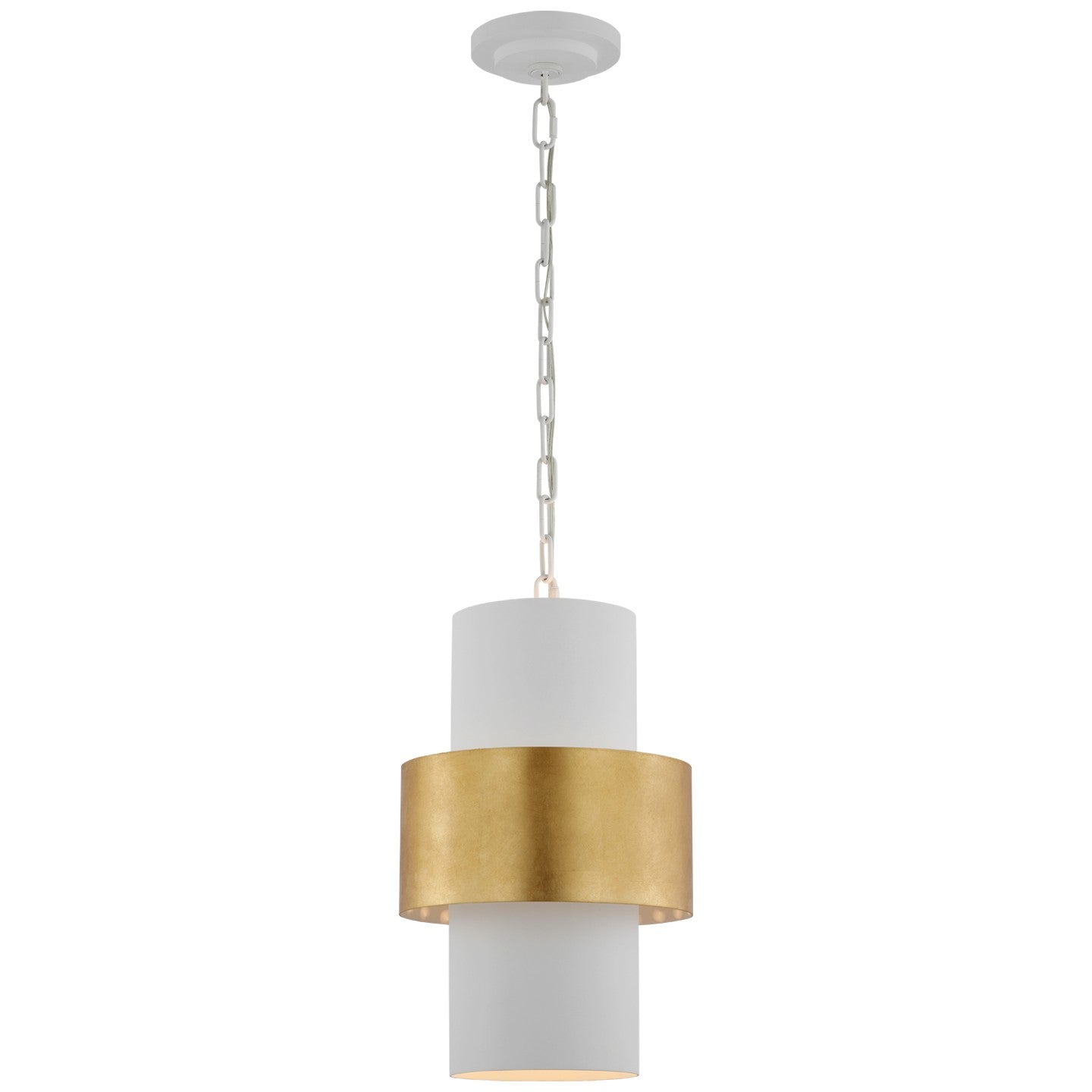 Visual Comfort Signature - JN 5330PW/G - LED Pendant - Chalmette - Plaster White and Gild