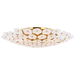Visual Comfort Signature - KS 4068SB-CRE - LED Flush Mount - Leighton - Soft Brass