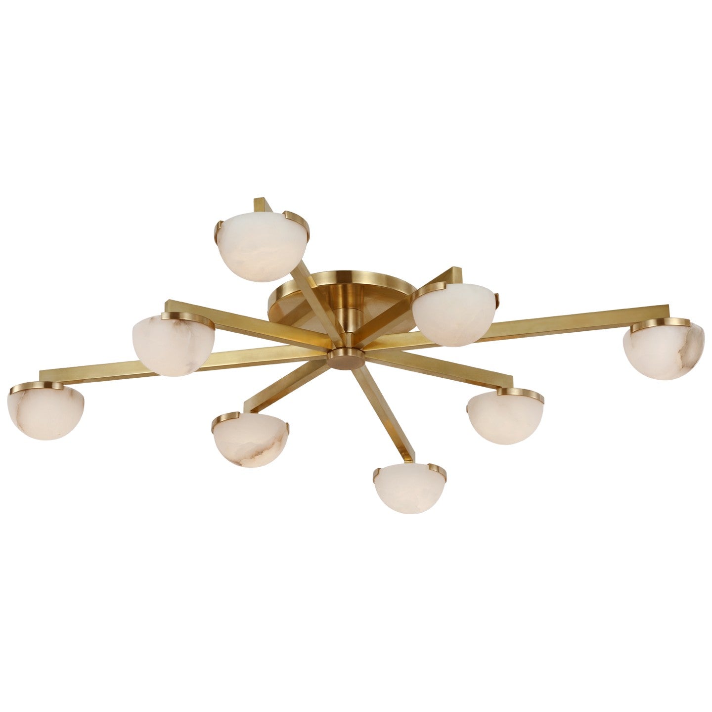 Visual Comfort Signature - KW 4622AB-ALB - LED Flush Mount - Pedra - Antique-Burnished Brass