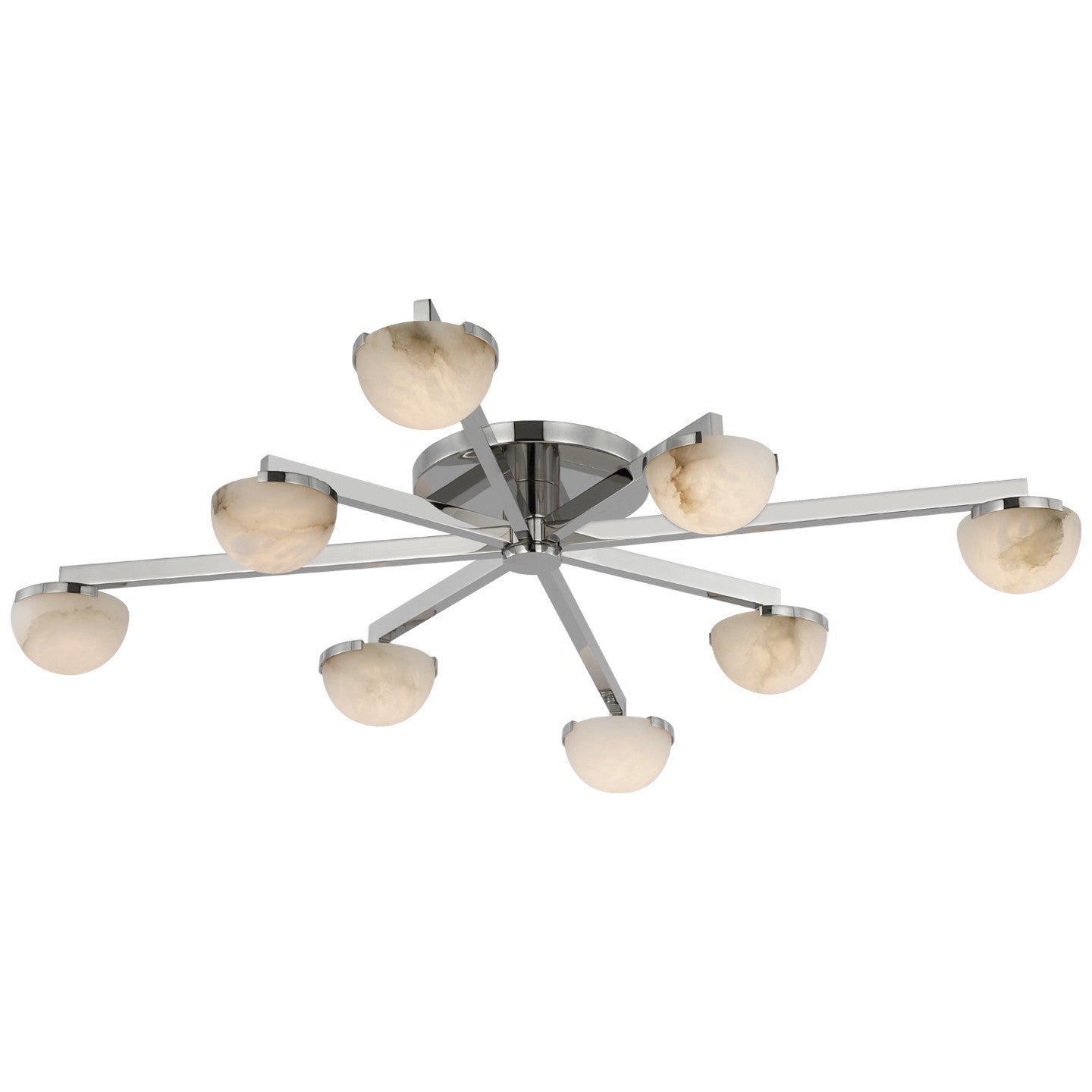 Visual Comfort Signature - KW 4622PN-ALB - LED Flush Mount - Pedra - Polished Nickel