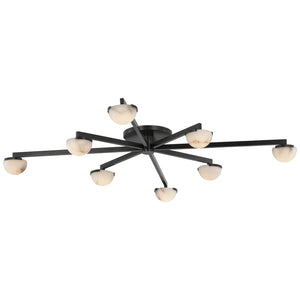 Visual Comfort Signature - KW 4623BZ-ALB - LED Flush Mount - Pedra - Bronze