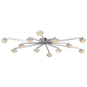 Visual Comfort Signature - KW 4624PN-ALB - LED Flush Mount - Pedra - Polished Nickel