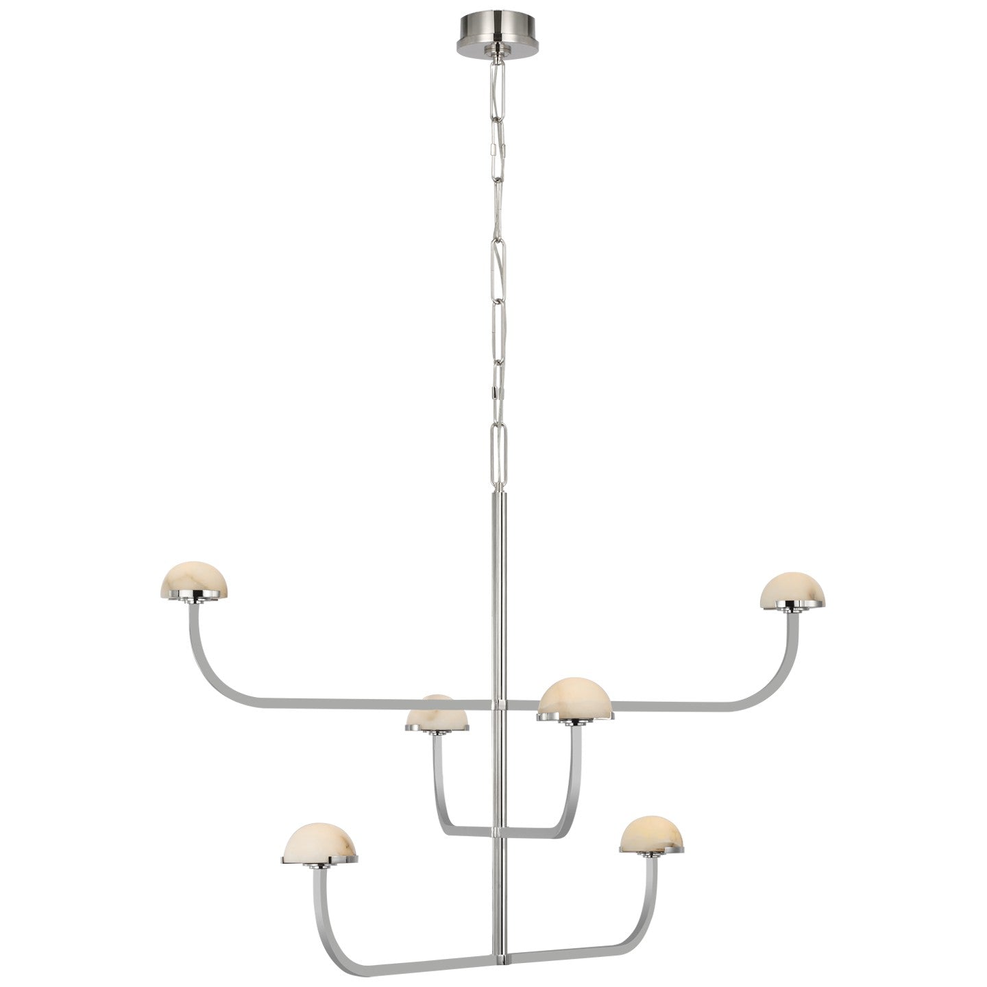 Visual Comfort Signature - KW 5623PN-ALB - LED Chandelier - Pedra - Polished Nickel