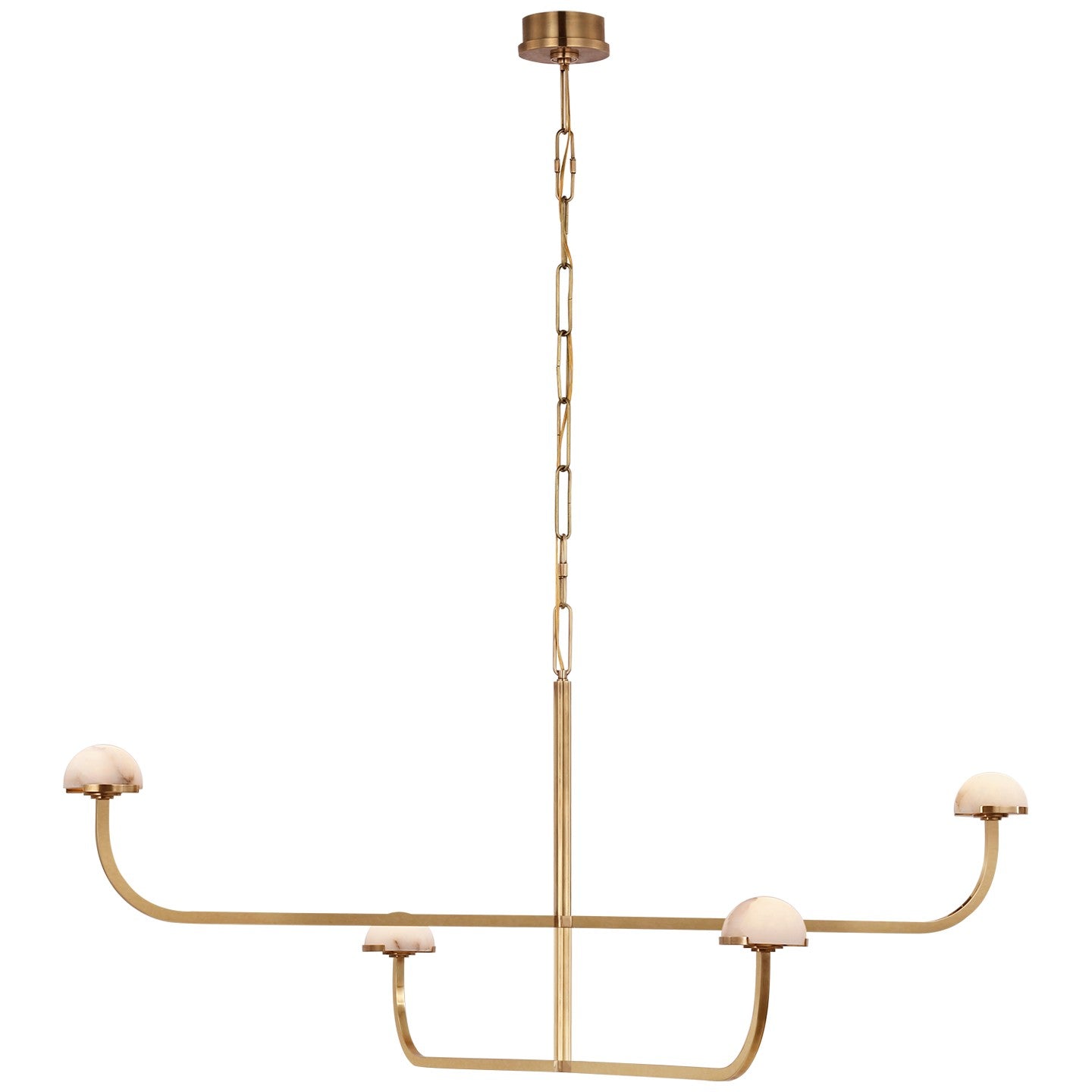 Visual Comfort Signature - KW 5624AB-ALB - LED Chandelier - Pedra - Antique-Burnished Brass