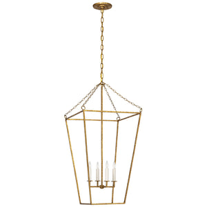 Visual Comfort Signature - MF 5103GI - LED Lantern - Malloy - Gilded Iron