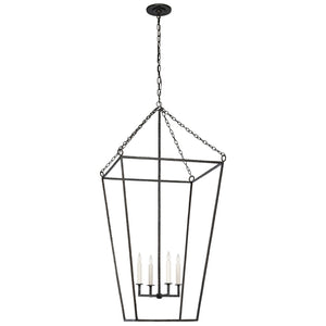 Visual Comfort Signature - MF 5104AI - LED Lantern - Malloy - Aged Iron