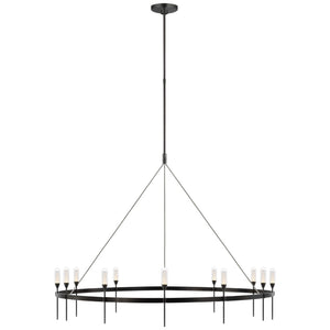 Visual Comfort Signature - PB 5032BZ-CG - LED Chandelier - Overture - Bronze