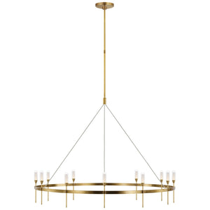 Visual Comfort Signature - PB 5032NB-CG - LED Chandelier - Overture - Natural Brass