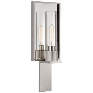 Visual Comfort Signature - RB 2005PN/MIR-CG - LED Wall Sconce - Beza - Polished Nickel and Mirror