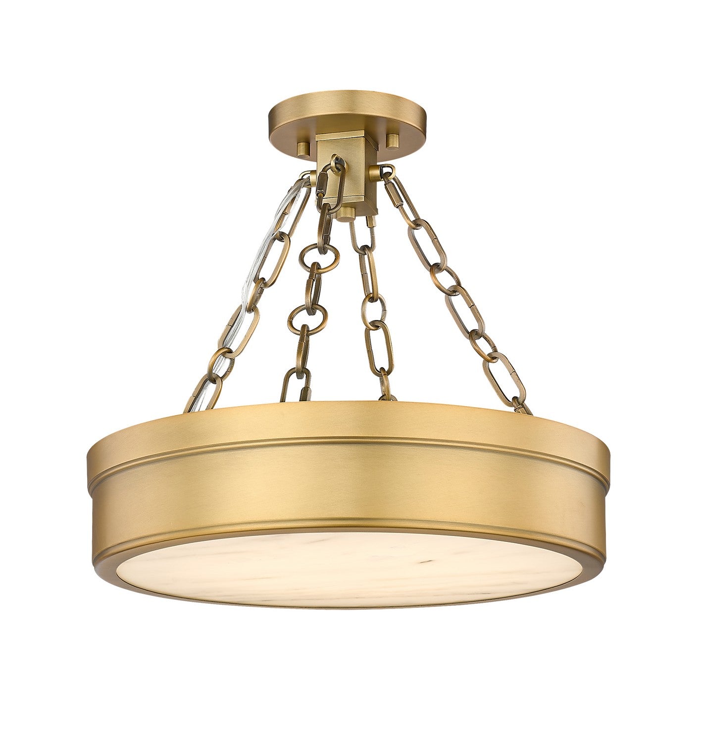 Z-Lite - 1944SF15-RB-LED - LED Semi Flush Mount - Anders - Rubbed Brass