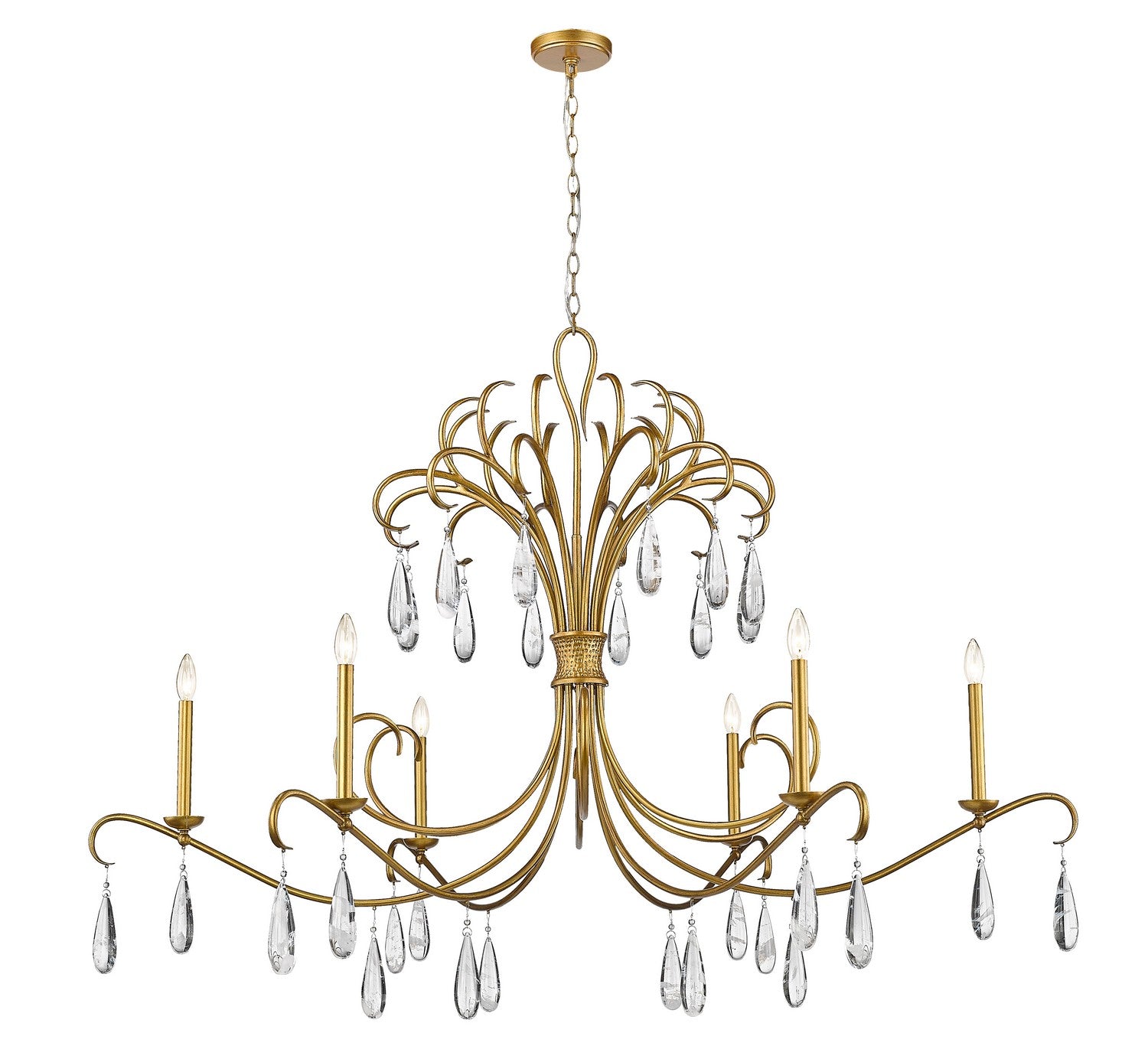 Z-Lite - 3039-59GG - Six Light Chandelier - Amara - Gilded Gold