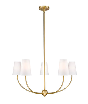 Z-Lite - 3040-32RB - Five Light Chandelier - Shannon - Rubbed Brass