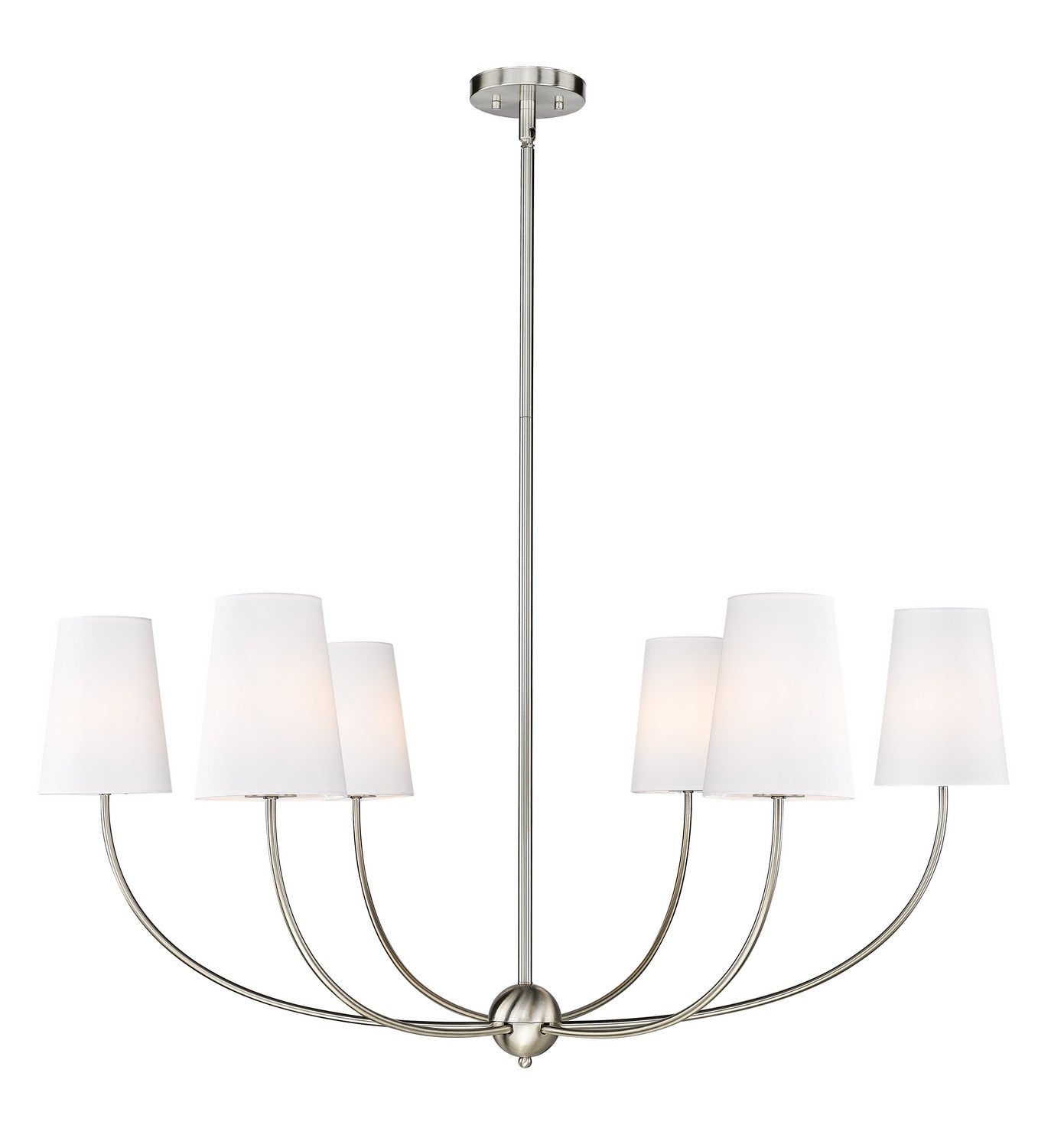 Z-Lite - 3040-42BN - Six Light Chandelier - Shannon - Brushed Nickel