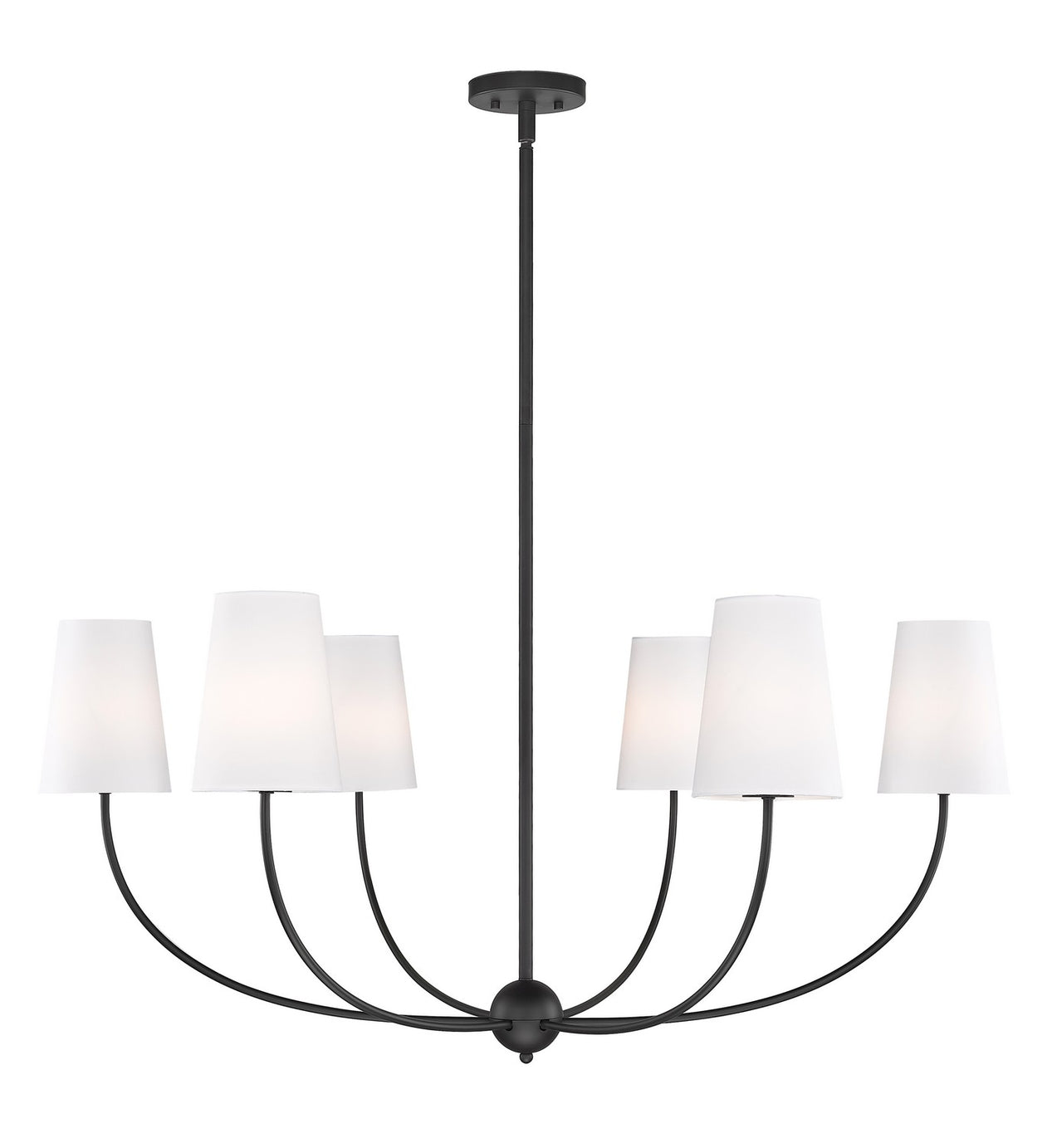 Z-Lite - 3040-42MB - Six Light Chandelier - Shannon - Matte Black