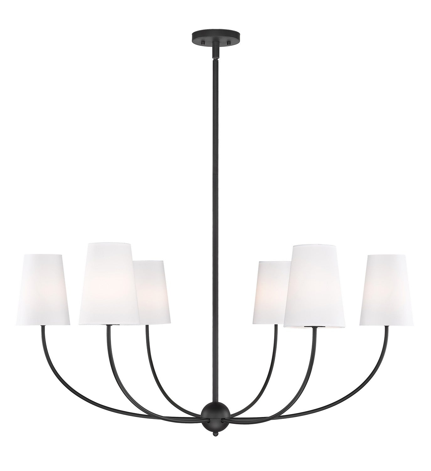 Z-Lite - 3040-42MB - Six Light Chandelier - Shannon - Matte Black