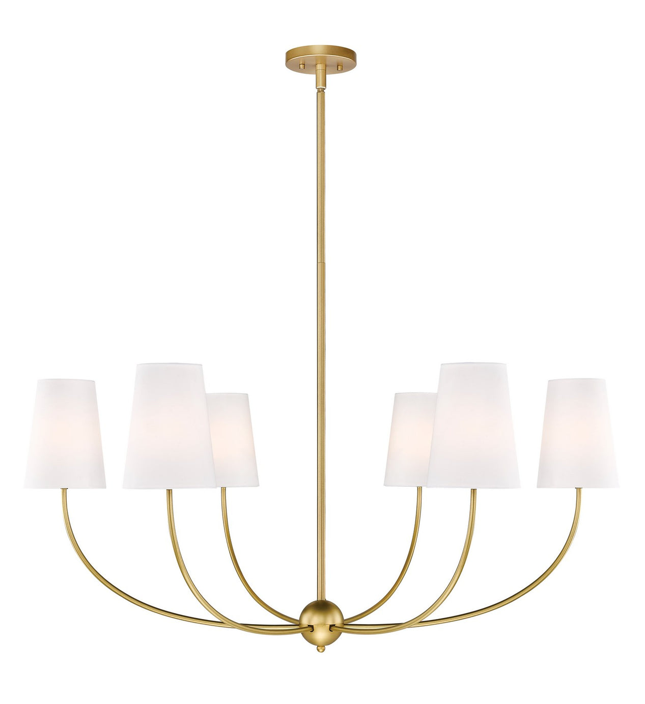 Z-Lite - 3040-42RB - Six Light Chandelier - Shannon - Rubbed Brass