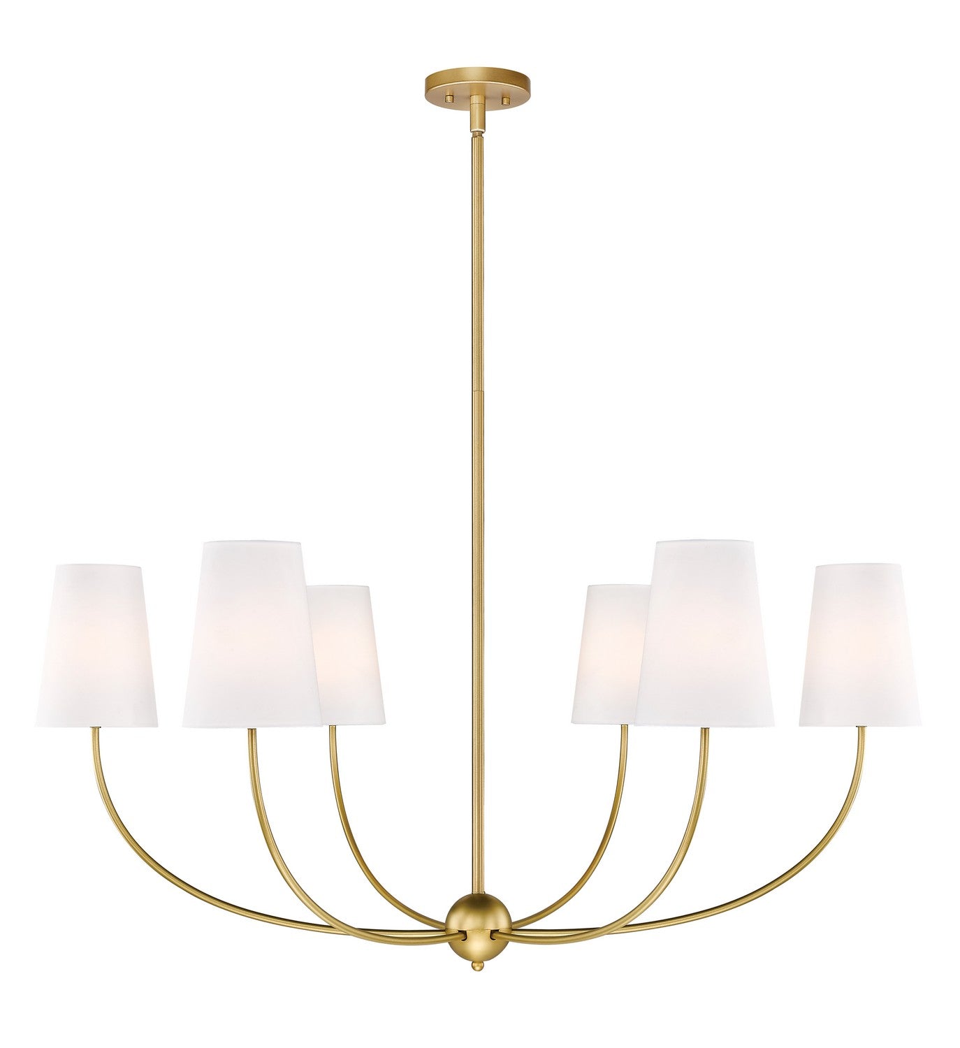 Z-Lite - 3040-42RB - Six Light Chandelier - Shannon - Rubbed Brass