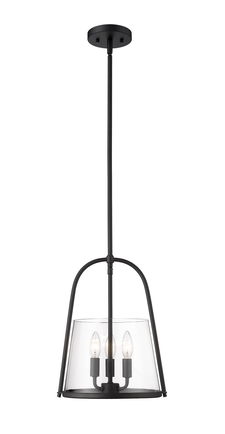 Z-Lite - 3041P12-MB - Three Light Pendant - Archis - Matte Black