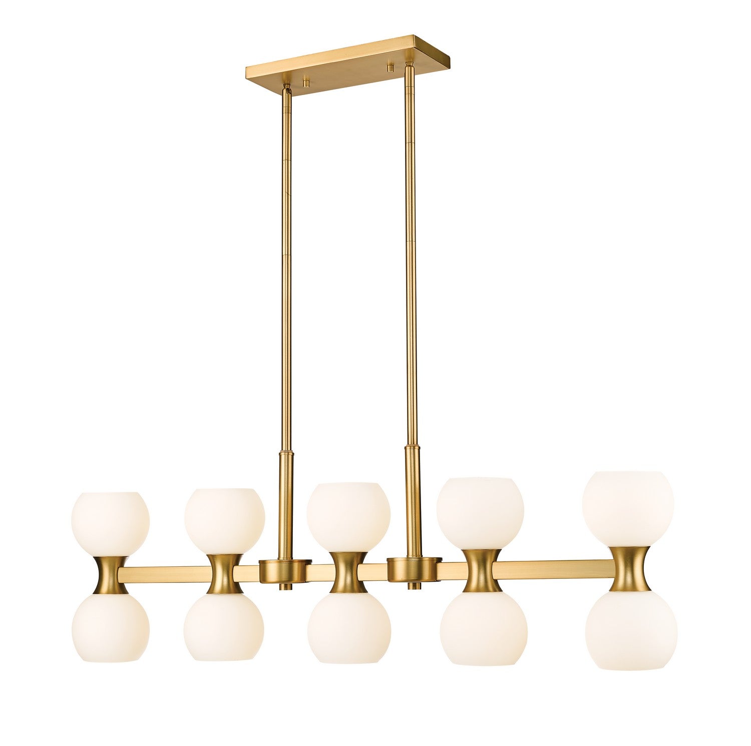 Z-Lite - 494-10L-MGLD - Ten Light Linear Chandelier - Artemis - Modern Gold