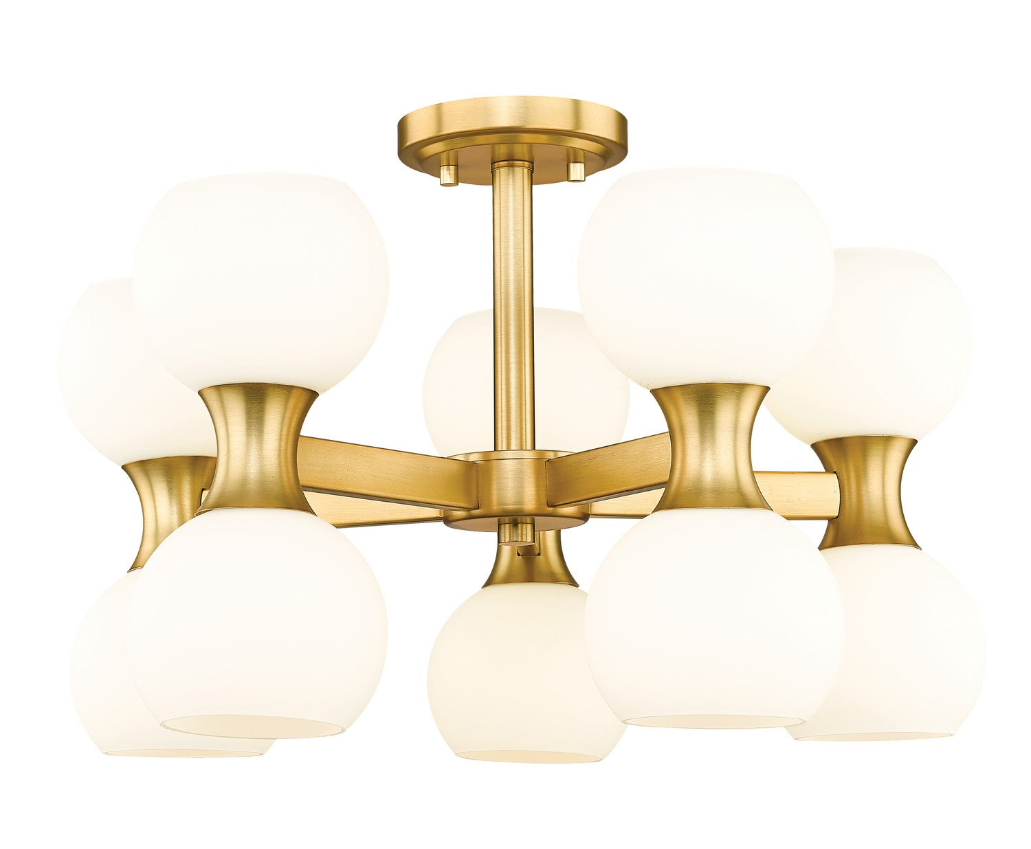 Z-Lite - 494-10SF-MGLD - Ten Light Semi Flush Mount - Artemis - Modern Gold