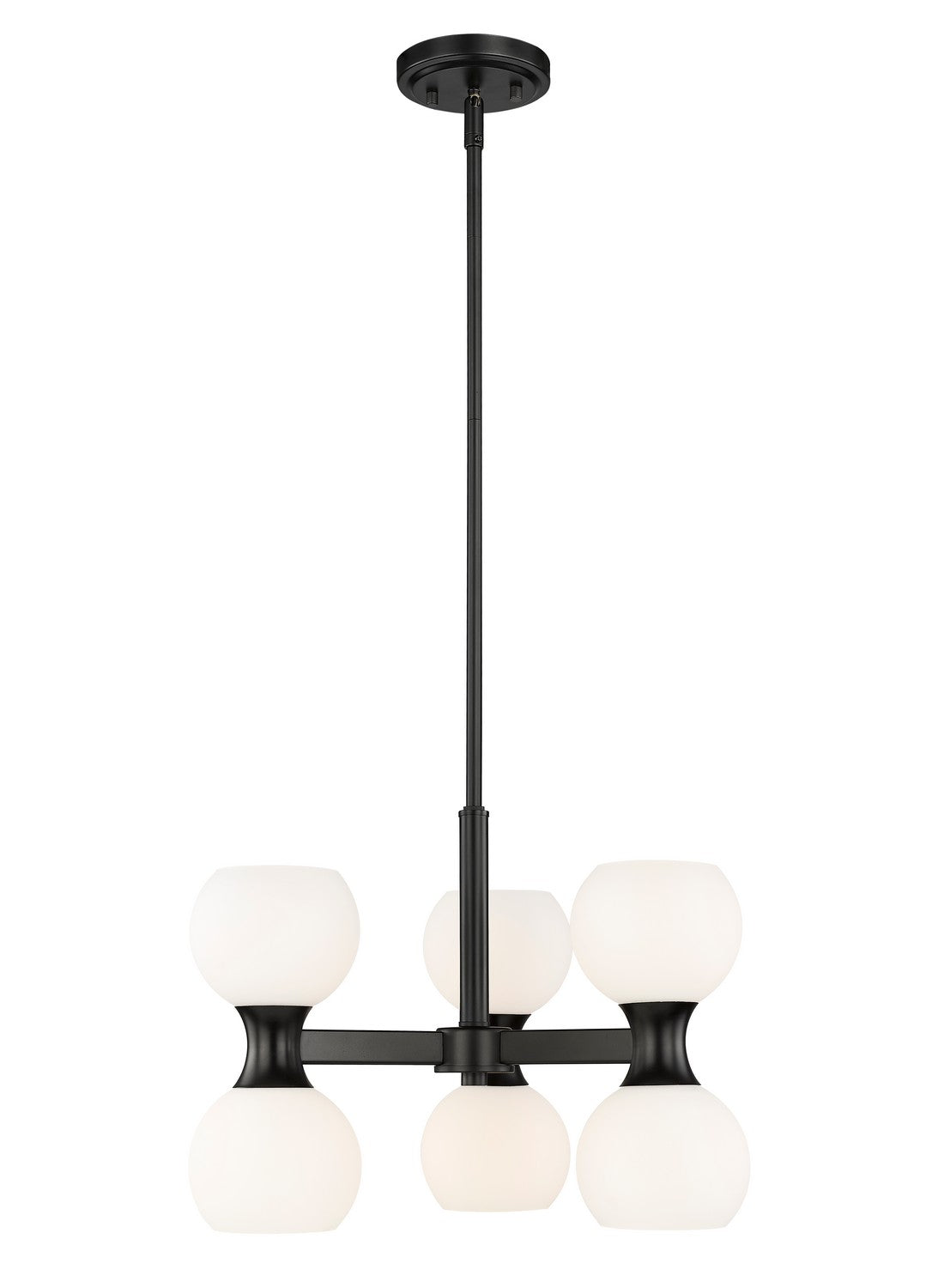 Z-Lite - 494-6MB - Six Light Chandelier - Artemis - Matte Black