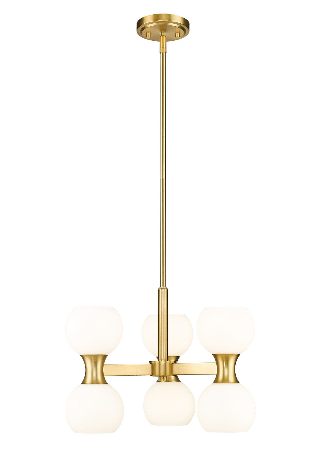 Z-Lite - 494-6MGLD - Six Light Chandelier - Artemis - Modern Gold