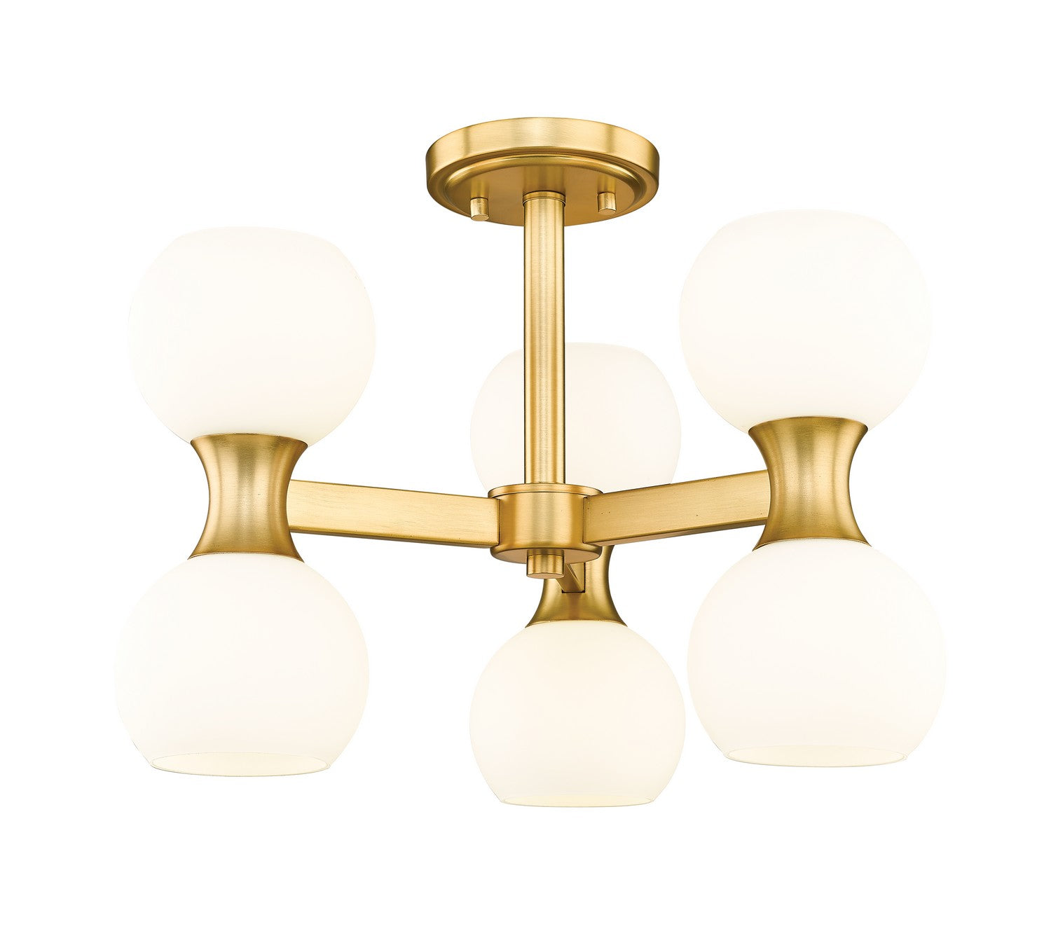 Z-Lite - 494-6SF-MGLD - Six Light Semi Flush Mount - Artemis - Modern Gold