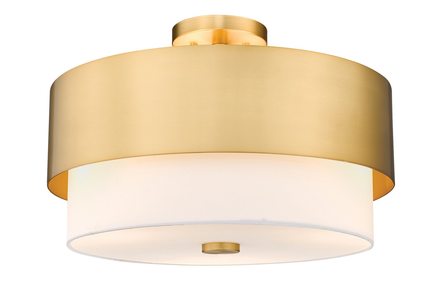 Z-Lite - 495SF18-MGLD - Three Light Semi Flush Mount - Counterpoint - Modern Gold