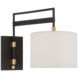 Visual Comfort Signature - RB 2060WI/AB-L - LED Wall Sconce - Gael - Warm Iron and Antique Brass