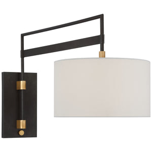 Visual Comfort Signature - RB 2061WI/AB-L - LED Wall Sconce - Gael - Warm Iron and Antique Brass