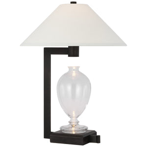 Visual Comfort Signature - RB 3090CG/WI-L - LED Table Lamp - Phial - Clear Glass and Warm Iron and Dark Walnut