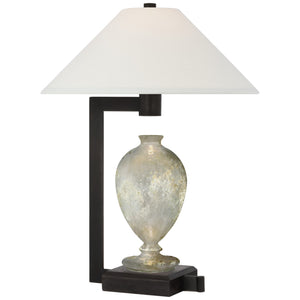 Visual Comfort Signature - RB 3090EG/WI-L - LED Table Lamp - Phial - Etruscan Glass and Warm Iron and Dark Walnut