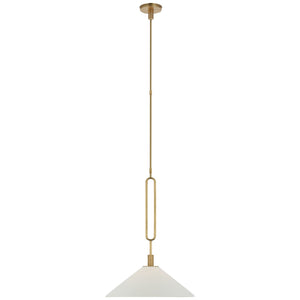 Visual Comfort Signature - RB 5061AB-BSQ - LED Pendant - Argo - Antique Brass