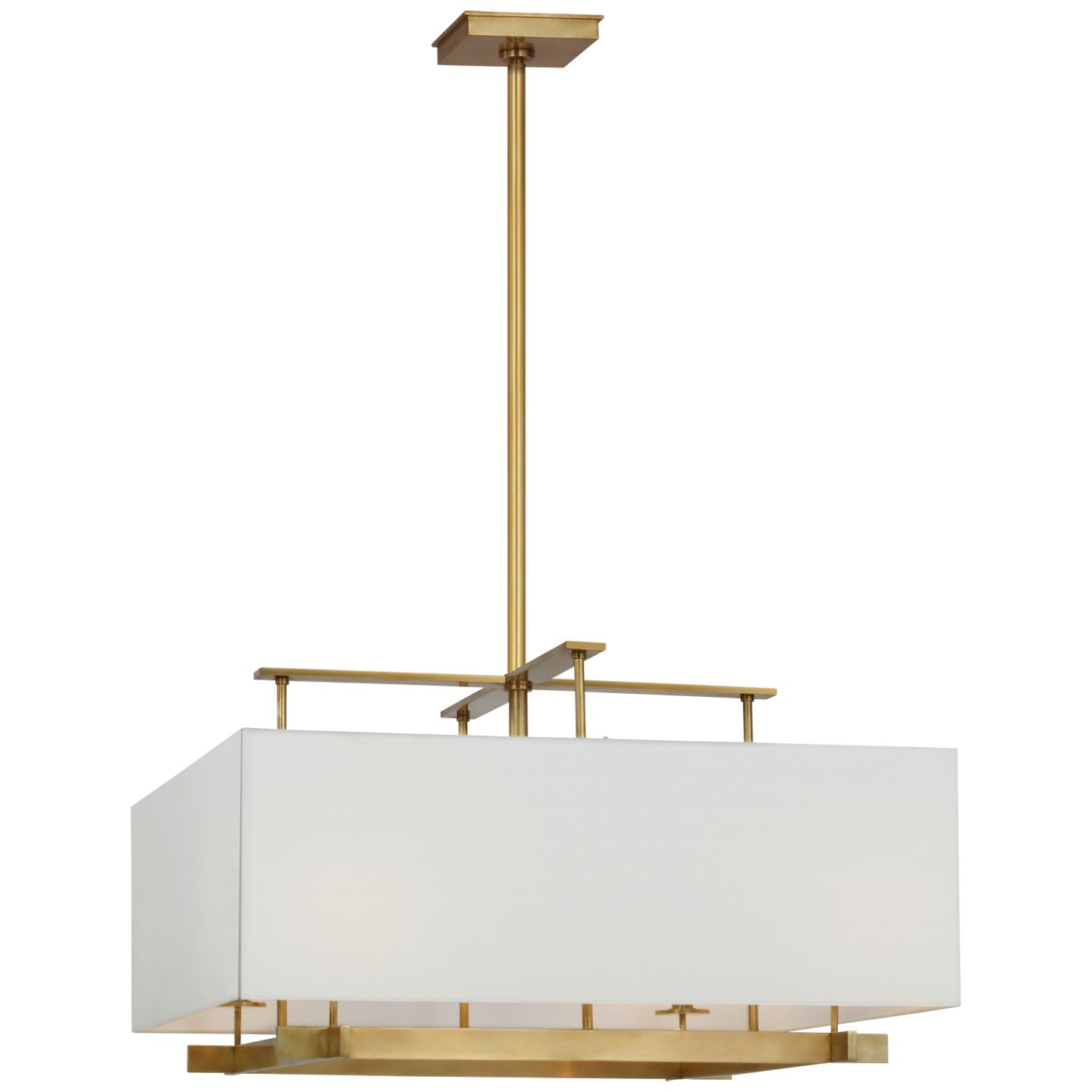 Visual Comfort Signature - RB 5155AB-L - LED Pendant - Jase - Antique Brass