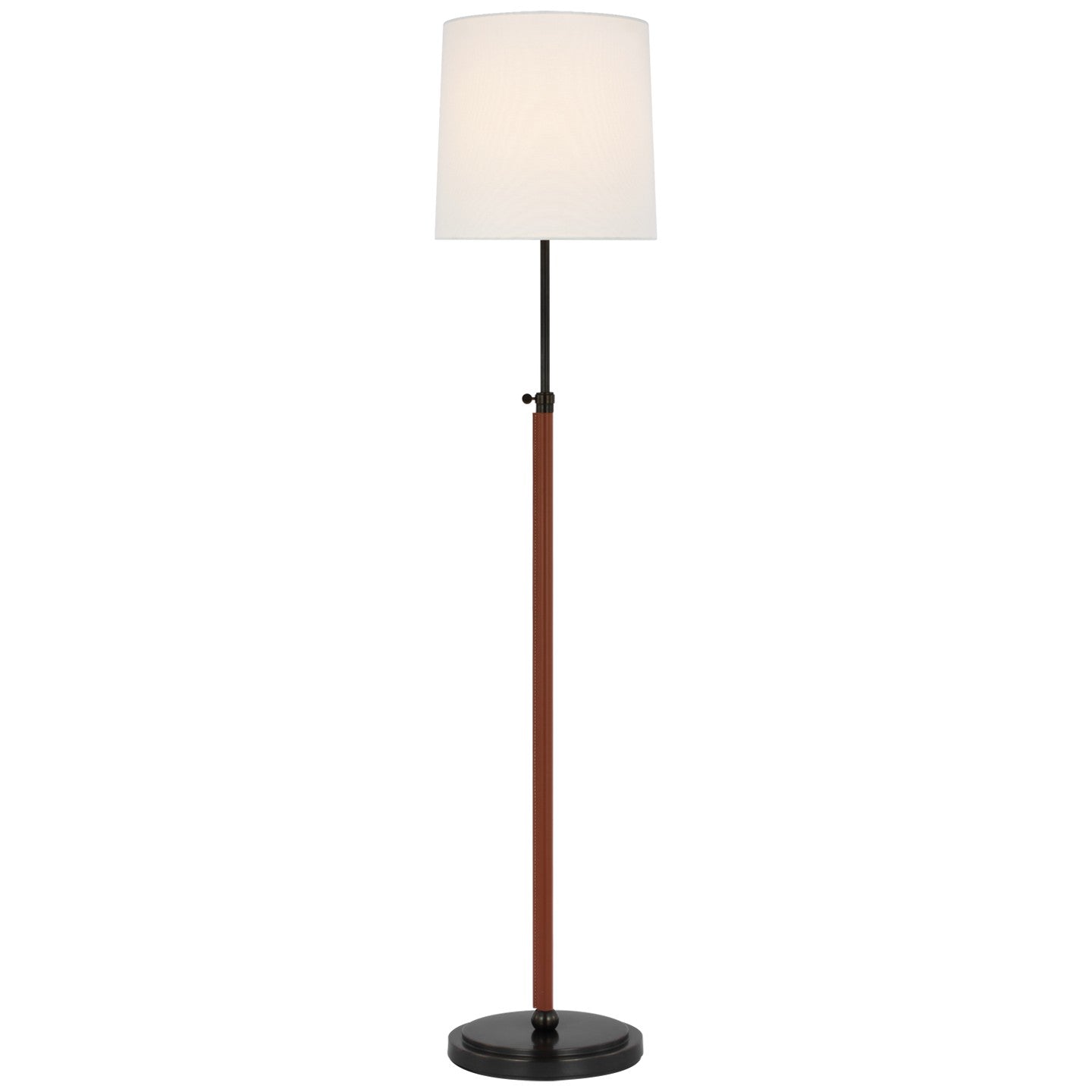 Visual Comfort Signature - TOB 1580BZ/SDL-L - LED Floor Lamp - Bryant Wrapped - Bronze and Saddle Leather