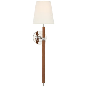 Visual Comfort Signature - TOB 2582PN/NAT-L - LED Wall Sconce - Bryant Wrapped - Polished Nickel and Natural Leather