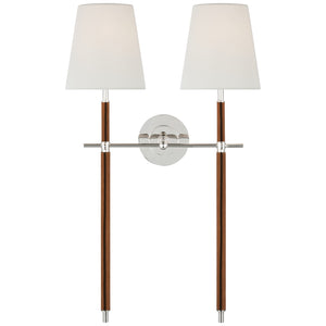 Visual Comfort Signature - TOB 2584PN/NAT-L - LED Wall Sconce - Bryant Wrapped - Polished Nickel and Natural Leather