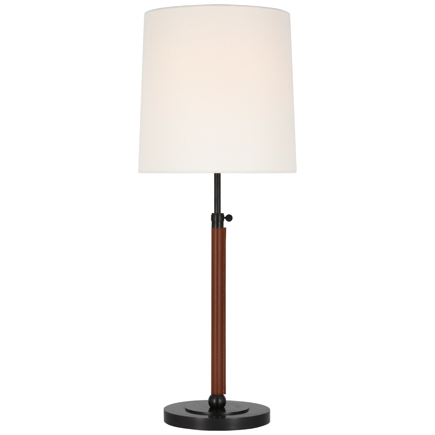 Visual Comfort Signature - TOB 3581BZ/SDL-L - LED Table Lamp - Bryant Wrapped - Bronze and Saddle Leather