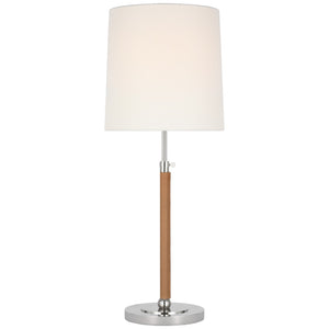 Visual Comfort Signature - TOB 3581PN/NAT-L - LED Table Lamp - Bryant Wrapped - Polished Nickel and Natural Leather