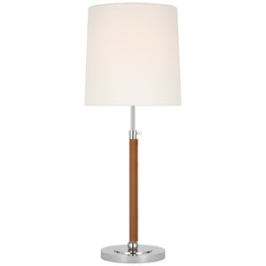 Visual Comfort Signature - TOB 3581PN/NAT-L - LED Table Lamp - Bryant Wrapped - Polished Nickel and Natural Leather