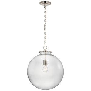 Visual Comfort Signature - TOB 5227PN/G4-CG - LED Pendant - Katie Globe - Polished Nickel