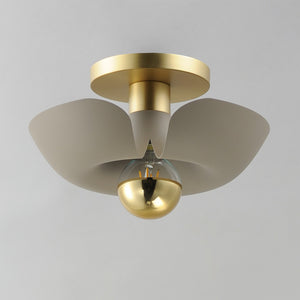 Maxim - 11390SGSBR - LED Flush Mount - Poppy - Silver Gold / Satin Brass