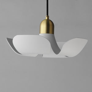 Maxim - 11394WTSBR - LED Pendant - Poppy - White/Satin Brass