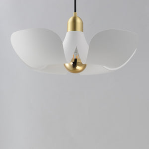 Maxim - 11394WTSBR - LED Pendant - Poppy - White/Satin Brass