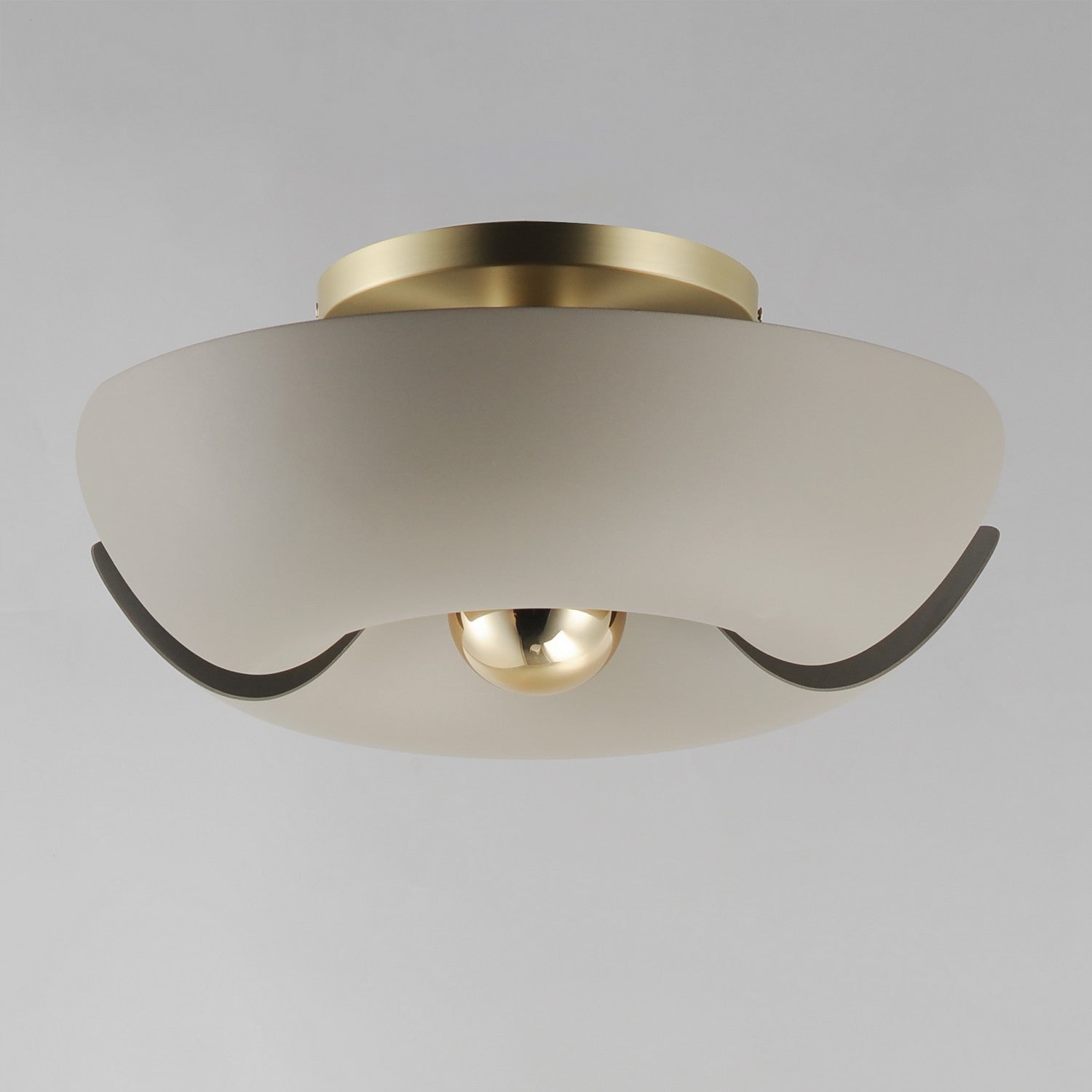 Maxim - 11399SGSBR - LED Flush Mount - Poppy - Silver Gold / Satin Brass